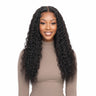 Natural Black Water Wave human hair wig shown from the front on a clean background