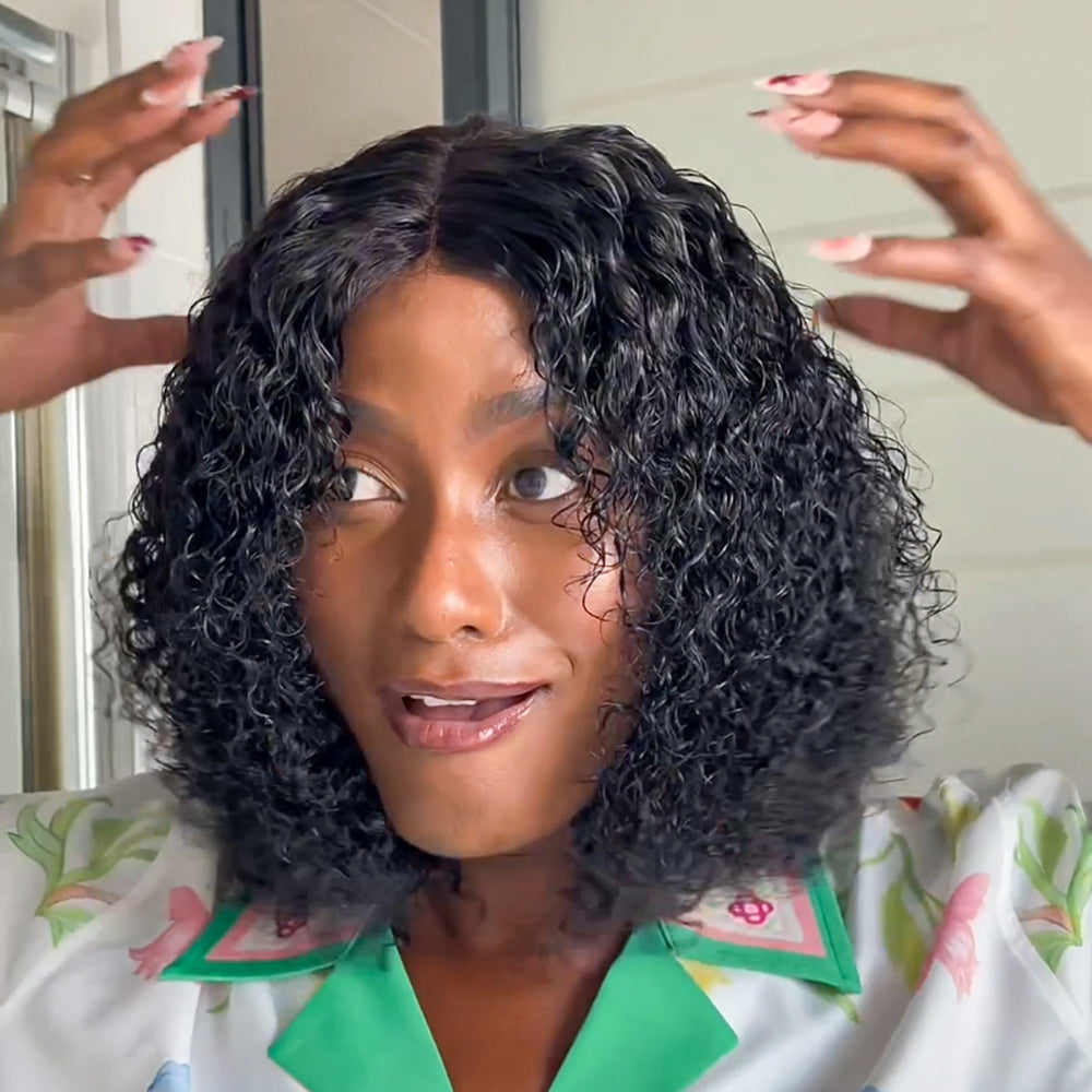 Layered Pixie Curl 5x5 Glueless Human Hair Wig – 14 Inch - product view 7