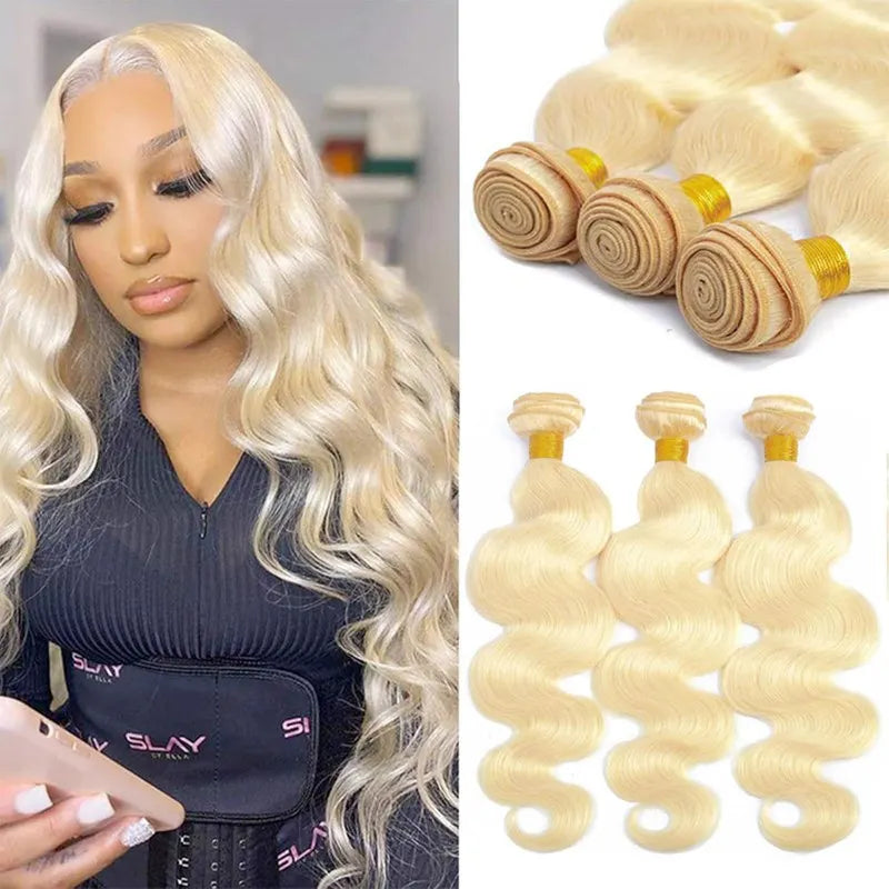 IYRS Hair | Luxury 613 Honey Blonde Body Wave Bundles - Premium Raw Mink Virgin Hair Extension