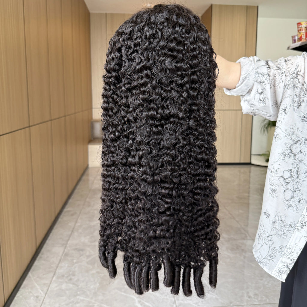 Wholesale Burmese Curly 13x4 Lace Frontal Wig | 250% Heavy Density | Raw Virgin Human Hair Factory Direct