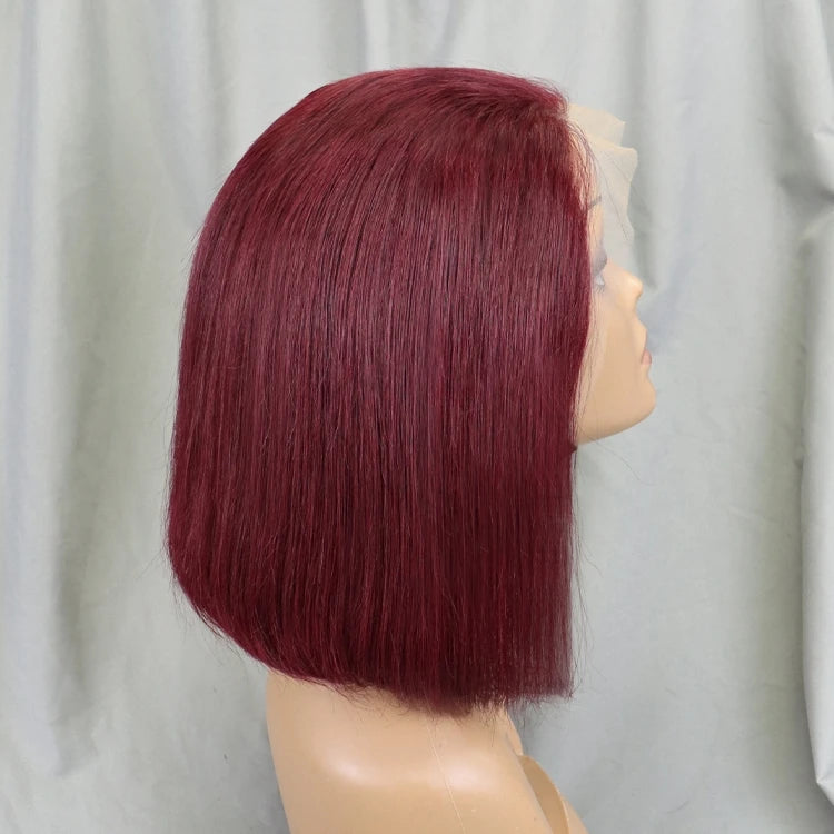 Wholesale Cheap Natural Brazilian Human Hair Frontal Wigs for Black Women Pixie Cut Human Hair Virgin Remy Hair Bob Straight Wig