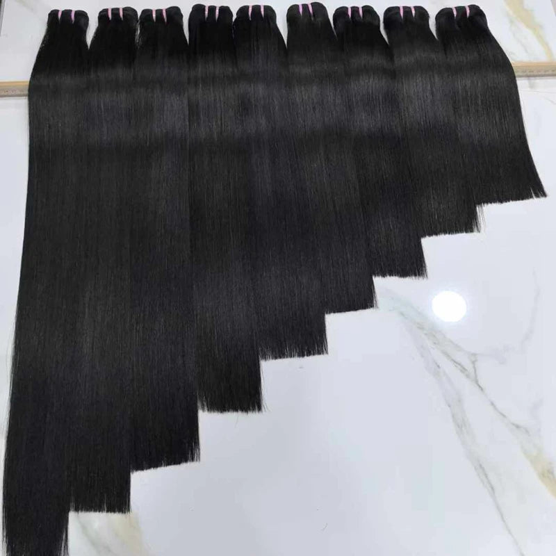 Wholesale SDD Bone Straight Raw Virgin Hair Bundles | 100% Cuticle Aligned Factory Direct Weft