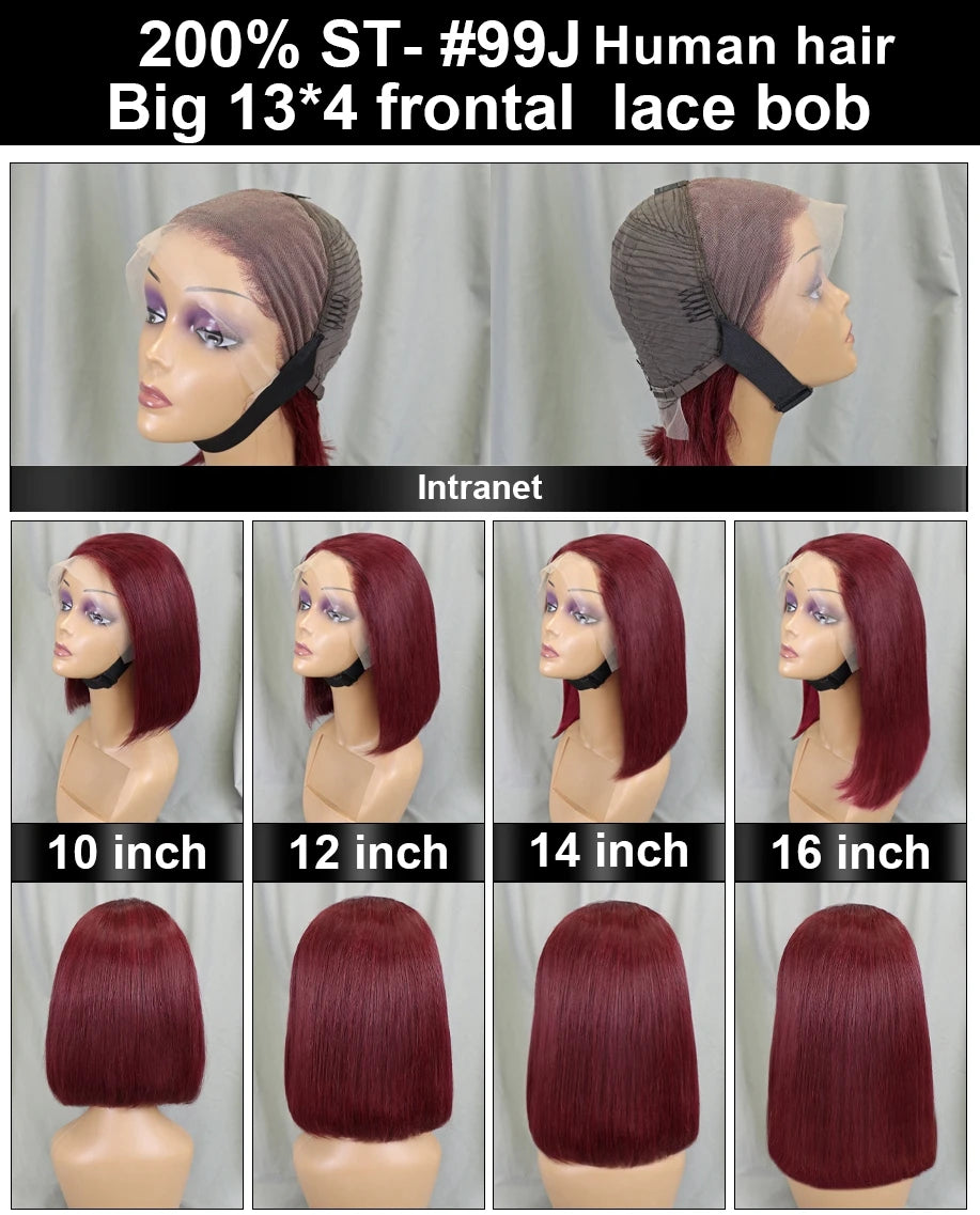 Wholesale Cheap Natural Brazilian Human Hair Frontal Wigs for Black Women Pixie Cut Human Hair Virgin Remy Hair Bob Straight Wig