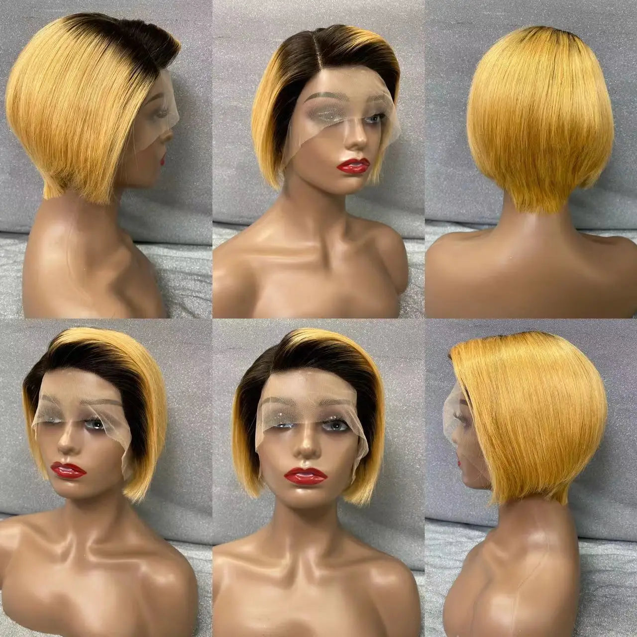 IYRS Hair | Chic Pixie Cut Short Bob Wig - 200% Density Brazilian Virgin Hair - Natural Hairline