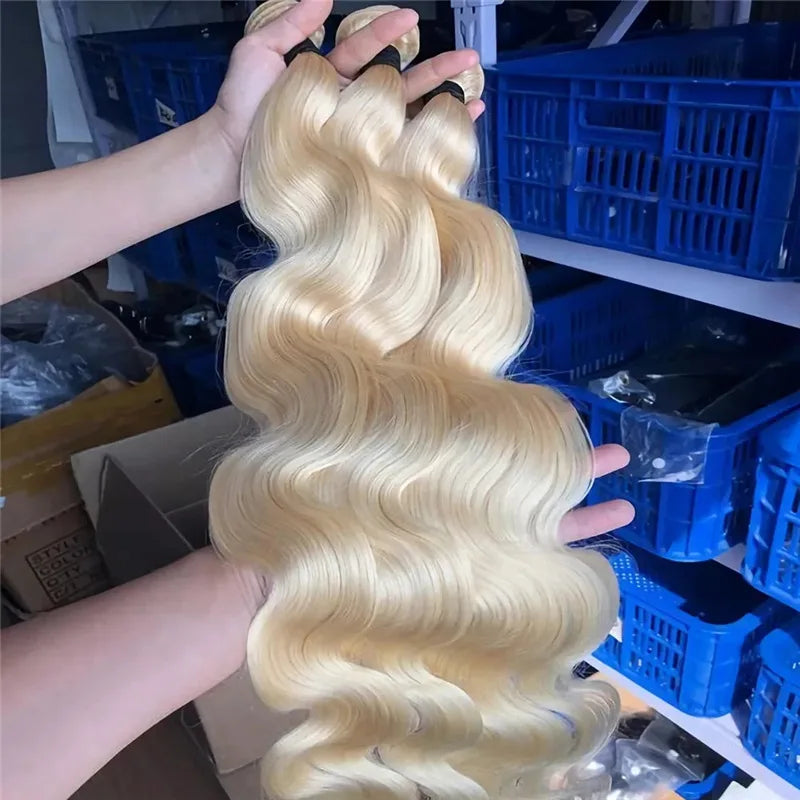 IYRS Hair | Luxury 613 Honey Blonde Body Wave Bundles - Premium Raw Mink Virgin Hair Extension