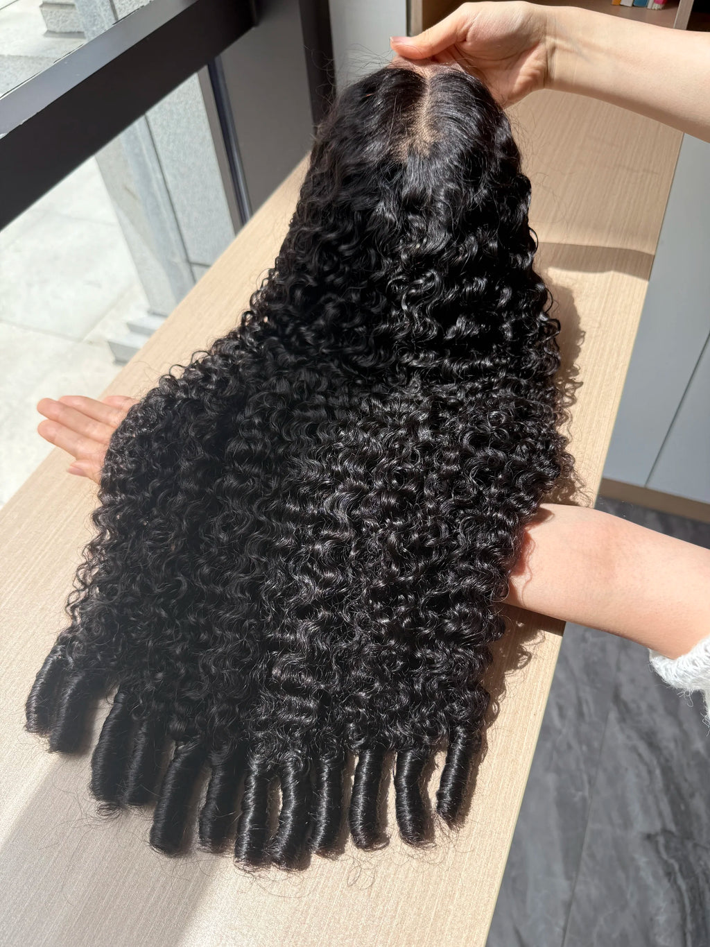 Wholesale Burmese Curly 13x4 Lace Frontal Wig | 250% Heavy Density | Raw Virgin Human Hair Factory Direct