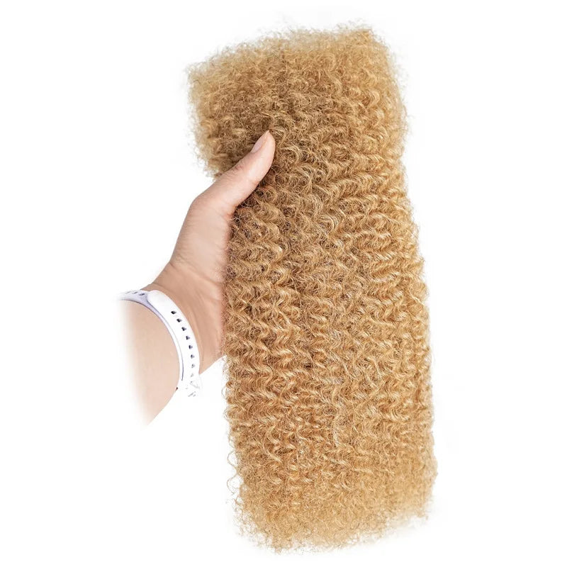 Wholesale Afro Kinky Human Hair Bulk for Braiding | 100% Human Hair | Double Drawn Luxury Remy