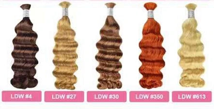 IYRS Hair | Premium Raw Indian Loose Deep Bulk Hair - No Weft Human Hair Extensions for Boho Braids