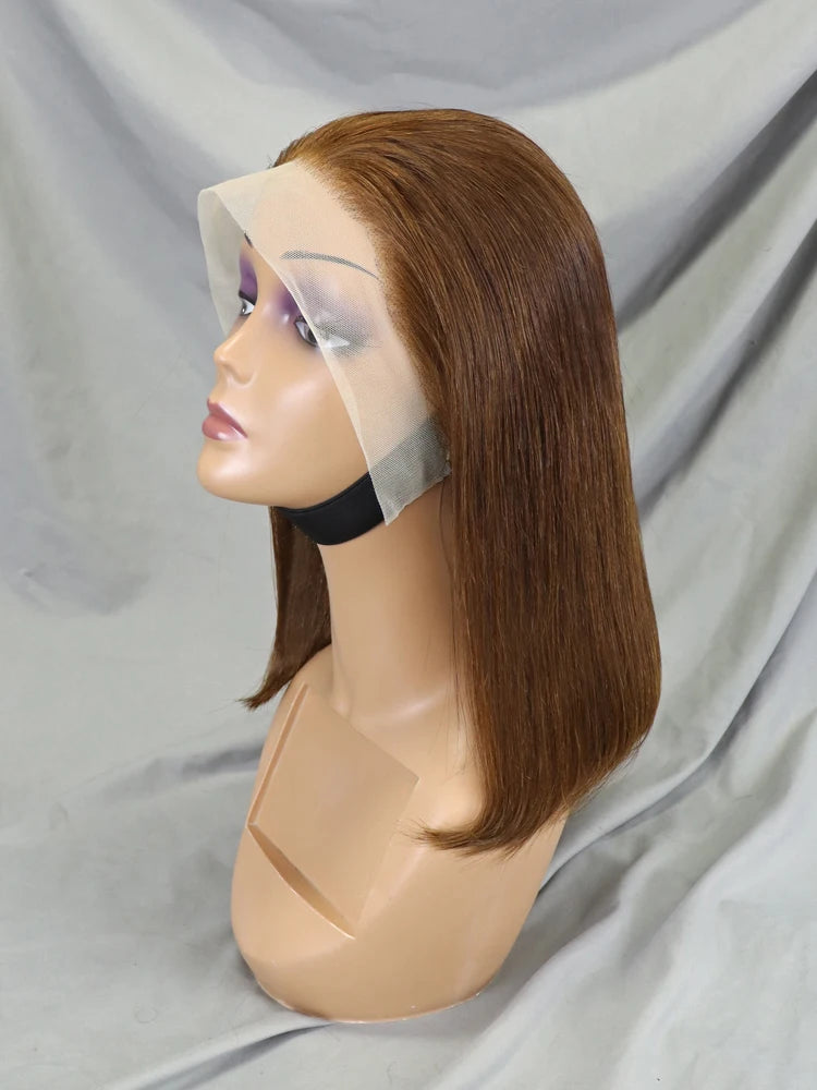 Wholesale Cheap Natural Brazilian Human Hair Frontal Wigs for Black Women Pixie Cut Human Hair Virgin Remy Hair Bob Straight Wig