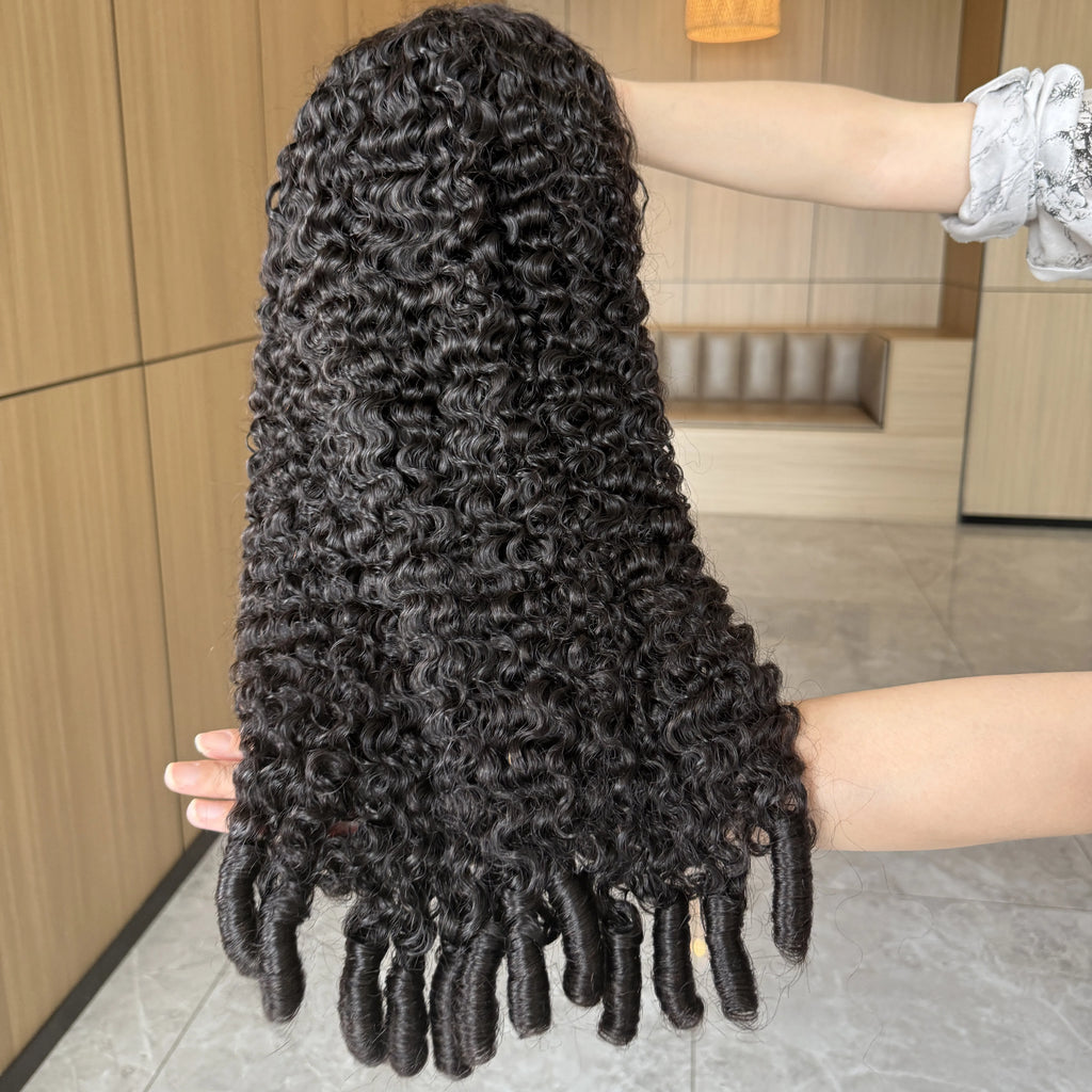 Wholesale Burmese Curly 13x4 Lace Frontal Wig | 250% Heavy Density | Raw Virgin Human Hair Factory Direct