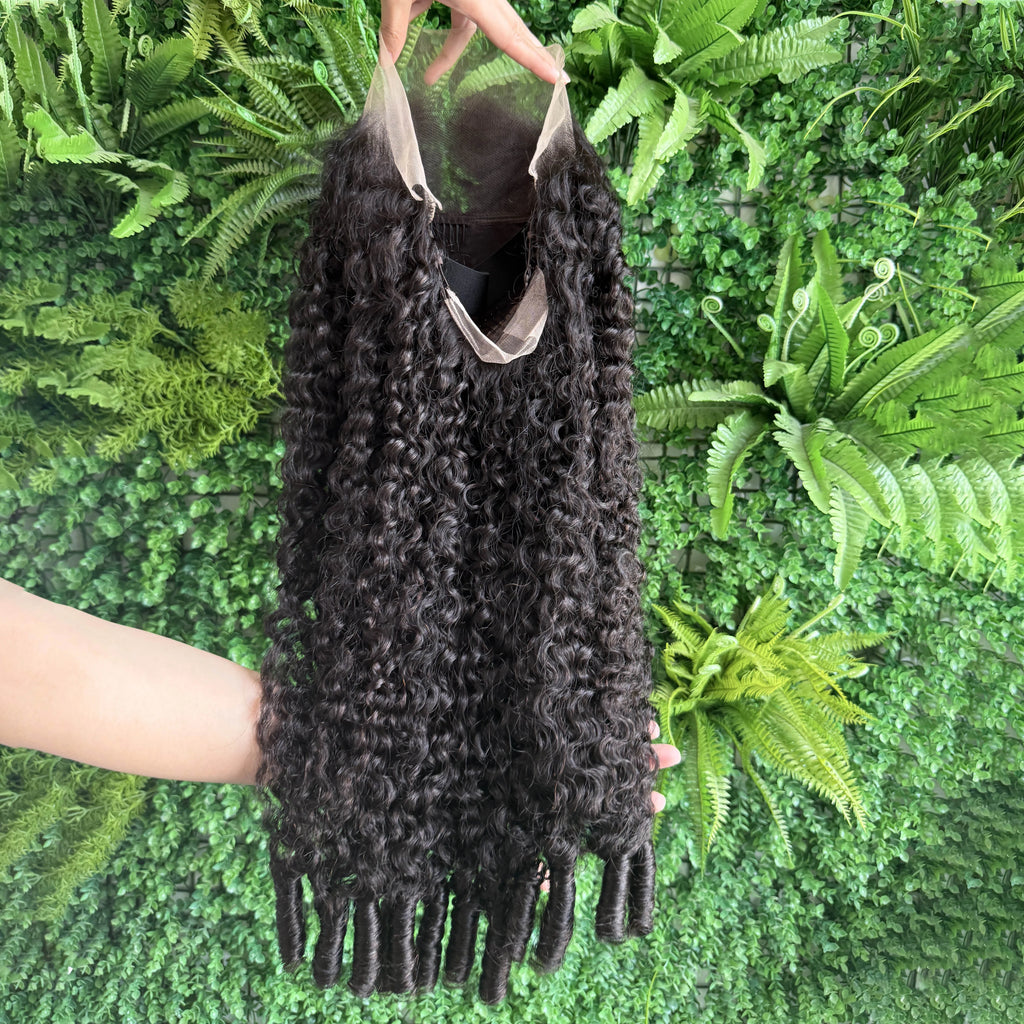 Wholesale Burmese Curly 13x4 Lace Frontal Wig | 250% Heavy Density | Raw Virgin Human Hair Factory Direct