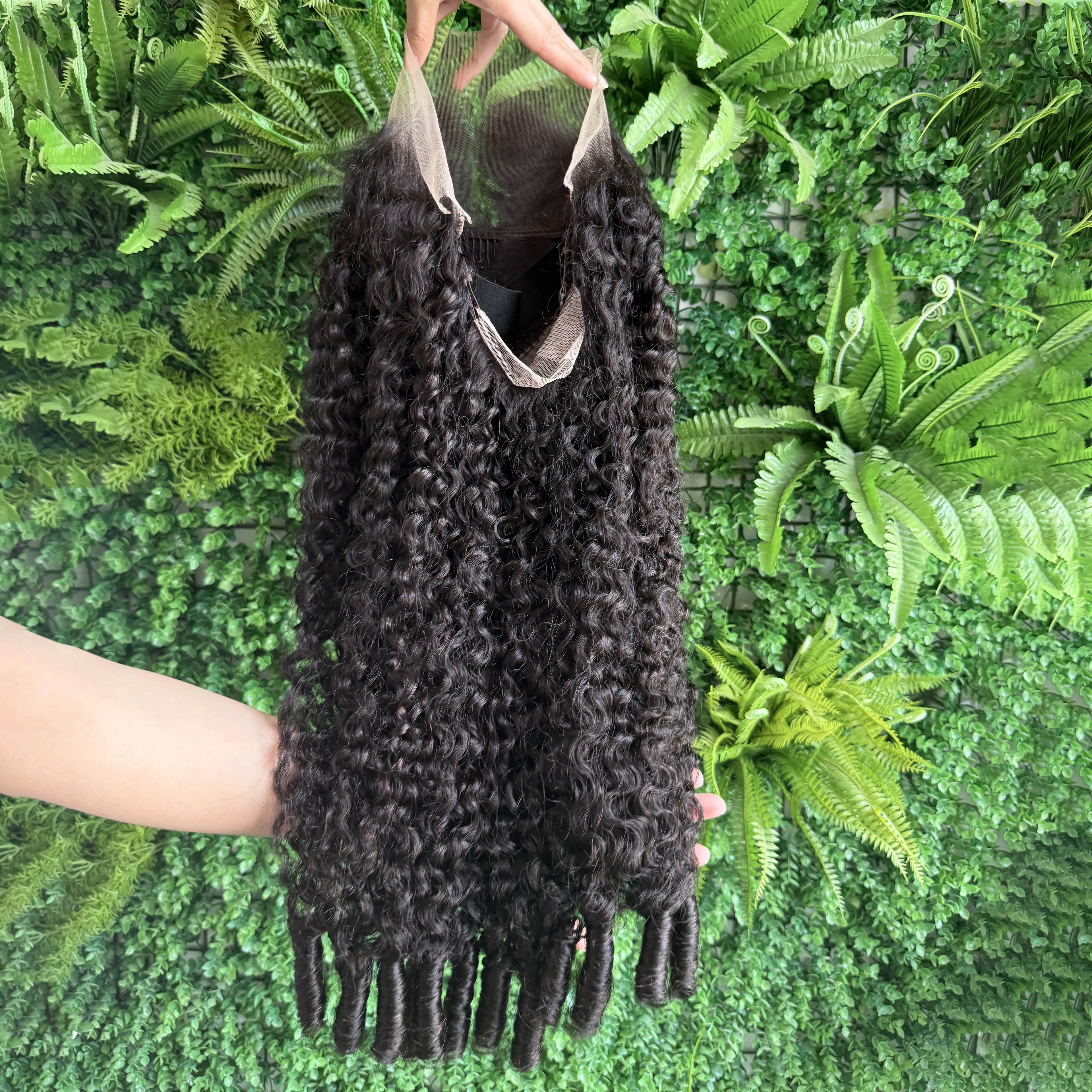 Wholesale Burmese Curly 13x4 Lace Frontal Wig | 250% Heavy Density | Raw Virgin Human Hair Factory Direct