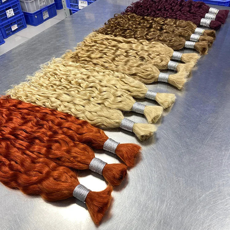 IYRS Hair | Luxury Deep Wave Bulk Hair - 100% Remy Human Hair for Braiding - Factory Direct Ready Stock