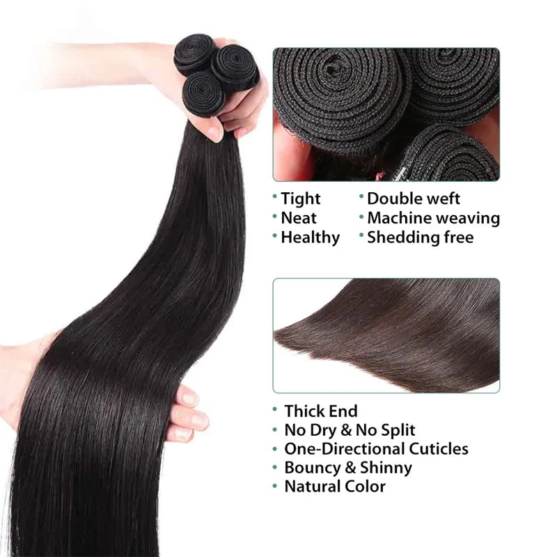 Wholesale 10-40 Inch 10A Remy Raw Unprocessed Vietnamese Human Hair Extensions Cuticle Aligned Virgin Straight Long Hair Bundles