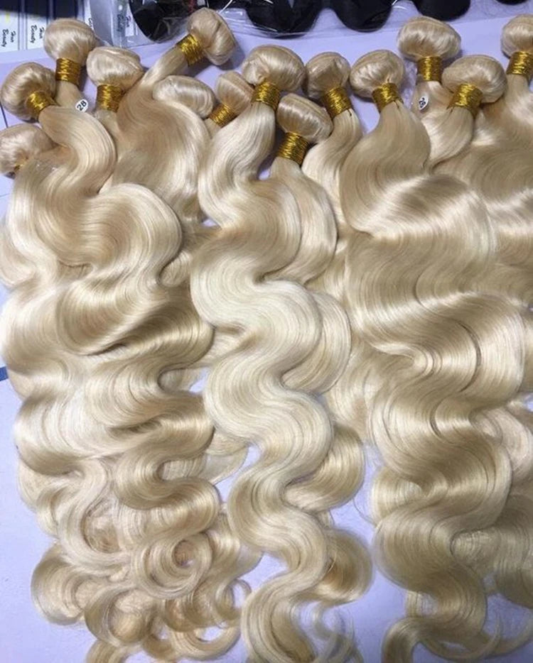 IYRS Hair | Luxury 613 Honey Blonde Body Wave Bundles - Premium Raw Mink Virgin Hair Extension