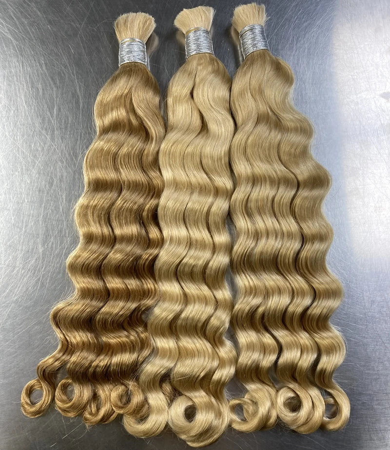 IYRS Hair | Premium Raw Indian Loose Deep Bulk Hair - No Weft Human Hair Extensions for Boho Braids