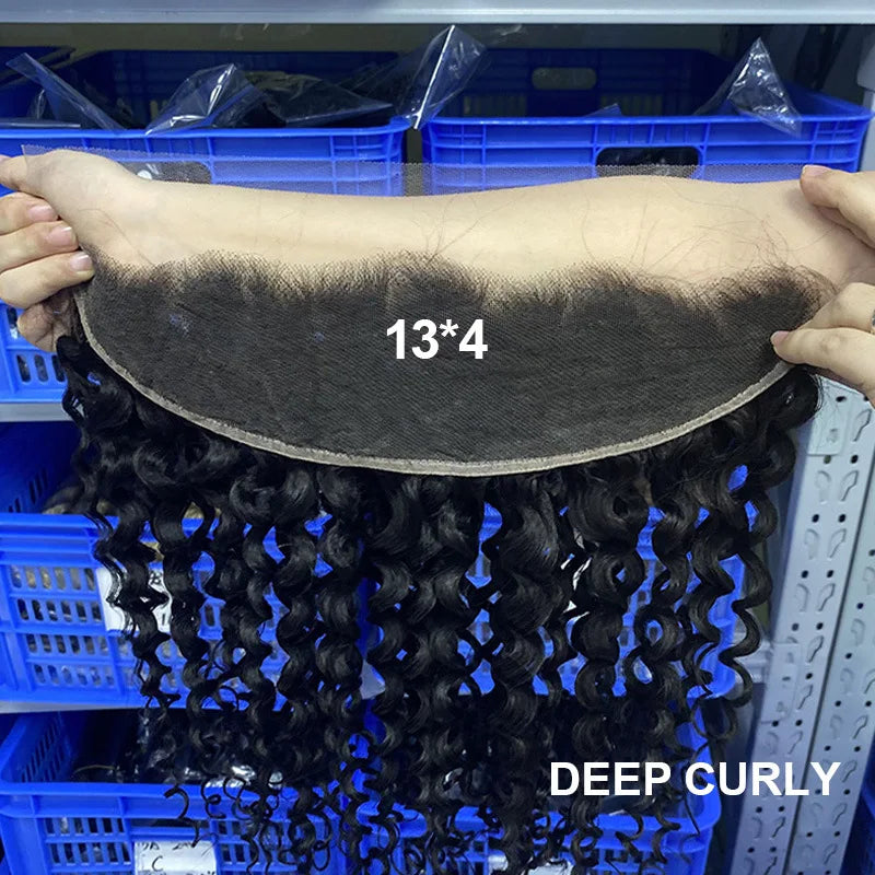 Wholesale 13x4 Italian Curly HD Lace Frontal | Undetectable Invisible Lace | 100% Virgin Brazilian Human Hair