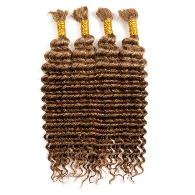 IYRS Hair | Luxury Deep Wave Bulk Hair - 100% Remy Human Hair for Braiding - Factory Direct Ready Stock