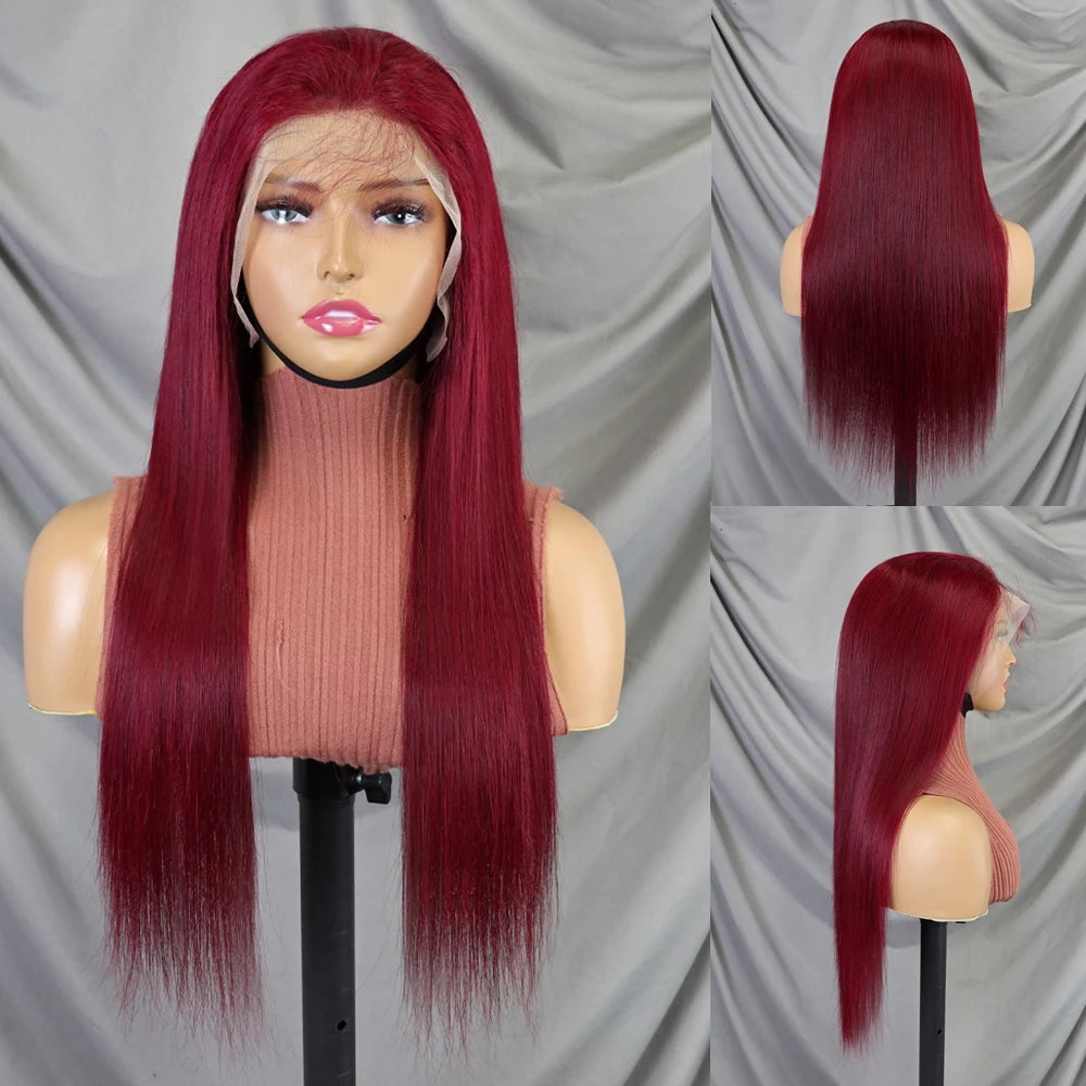 22 Inch 1BT30 Bone Straight Human Hair Wig 13x4 Transparent Lace 200% Density | Pre-plucked Hairline