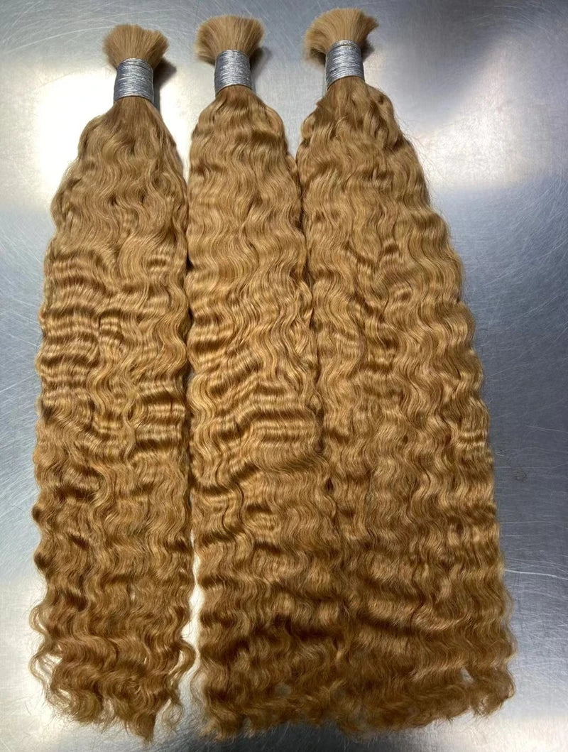 Wholesale Unprocessed Raw Virgin Hair Extension No Weft Burmese Curly Natural Wavy Hot Selling 100% Human Hair Bulk for Braiding
