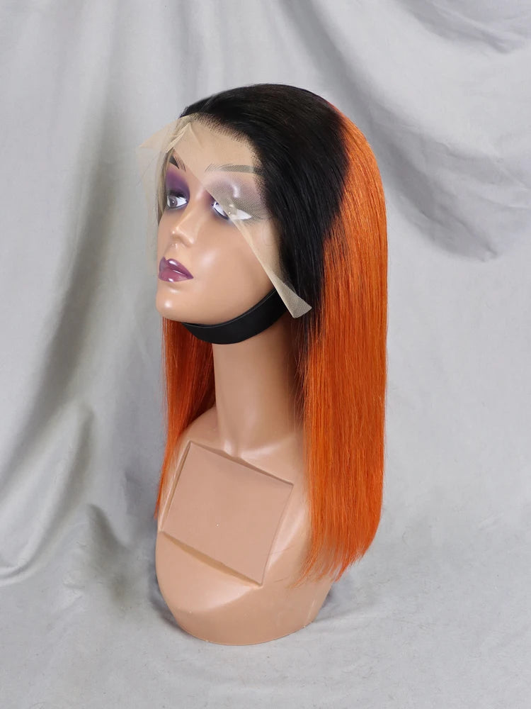 Wholesale Cheap Natural Brazilian Human Hair Frontal Wigs for Black Women Pixie Cut Human Hair Virgin Remy Hair Bob Straight Wig