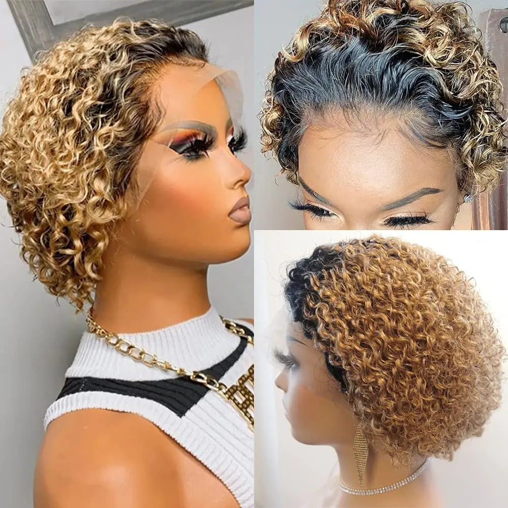 IYRS Hair | Chic Pixie Cut Short Bob Wig - 200% Density Brazilian Virgin Hair - Natural Hairline