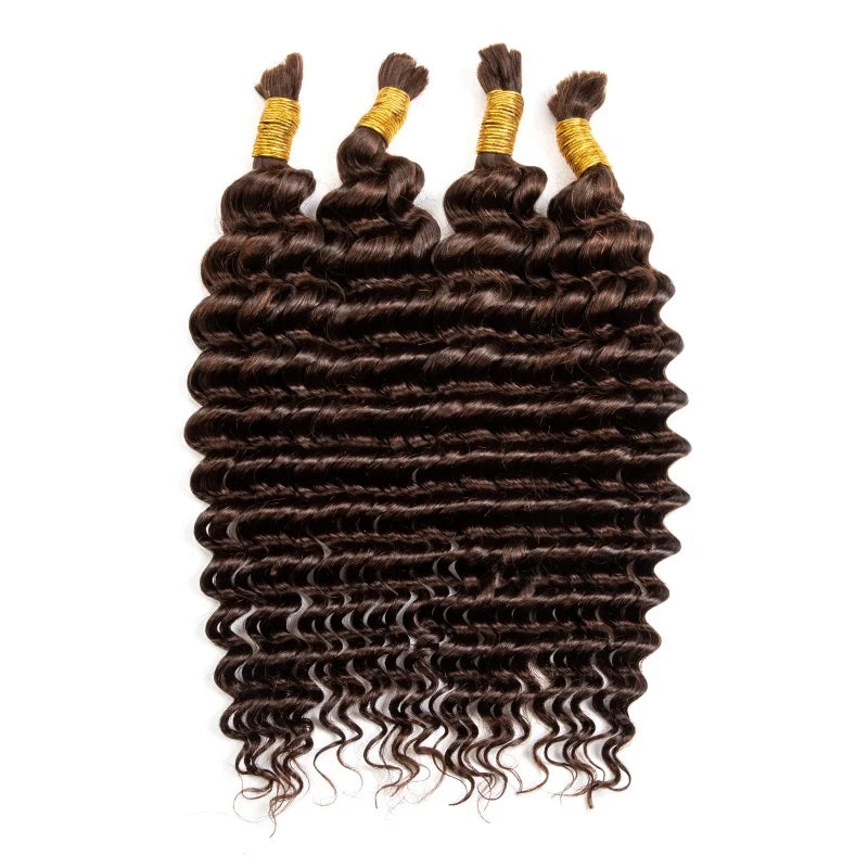 IYRS Hair | Luxury Deep Wave Bulk Hair - 100% Remy Human Hair for Braiding - Factory Direct Ready Stock