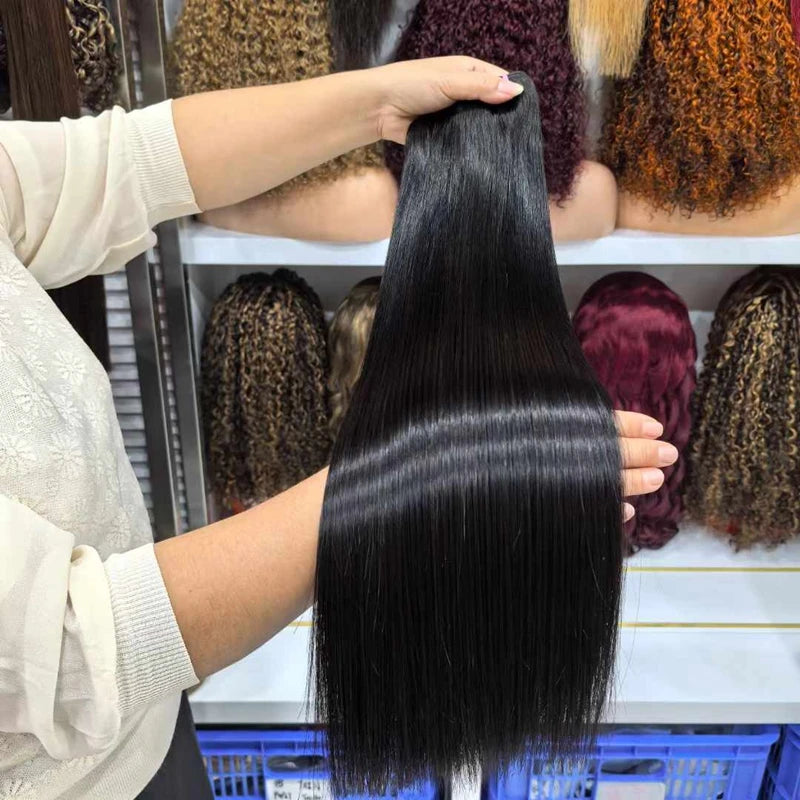 Wholesale SDD Bone Straight Raw Virgin Hair Bundles | 100% Cuticle Aligned Factory Direct Weft