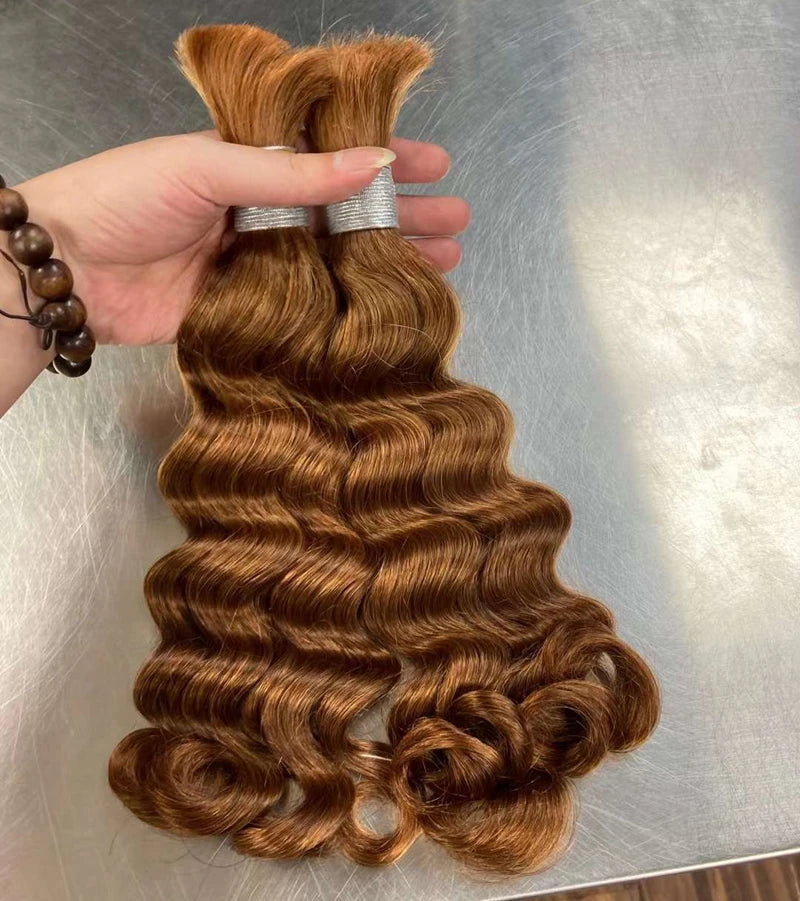 IYRS Hair | Premium Raw Indian Loose Deep Bulk Hair - No Weft Human Hair Extensions for Boho Braids