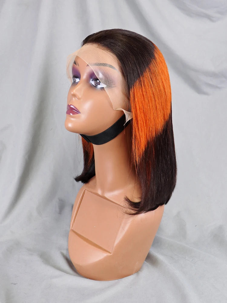 Wholesale Cheap Natural Brazilian Human Hair Frontal Wigs for Black Women Pixie Cut Human Hair Virgin Remy Hair Bob Straight Wig