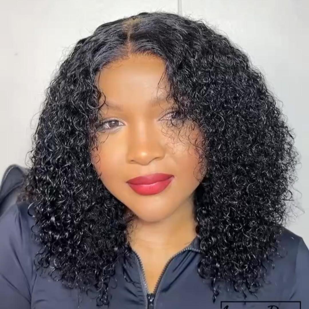 Layered Pixie Curl 5x5 Glueless Human Hair Wig – 14 Inch - product view 1