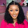 Afro Jerry Curly 13x4 Glueless Human Hair Bob Wig – 8–16 Inch - product view 1