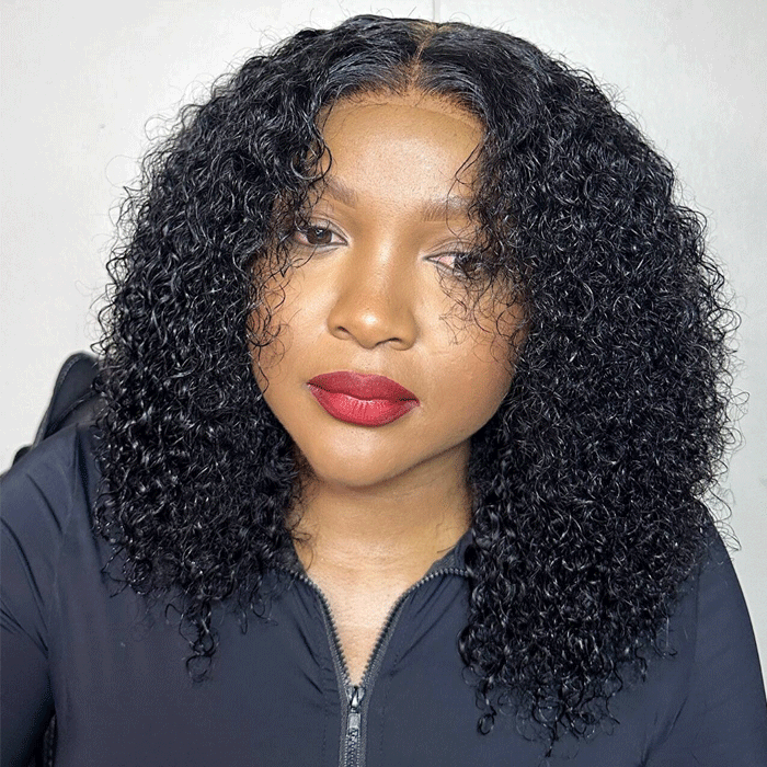 Layered Pixie Curl 5x5 Glueless Human Hair Wig – 14 Inch - product view 2
