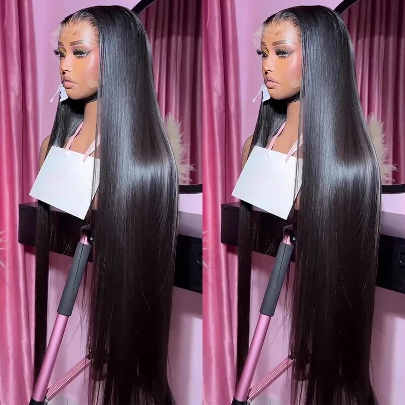 13x4 Lace Frontal Wig Human Hair - HD Transparent Lace, Pre-Plucked with Baby Hair