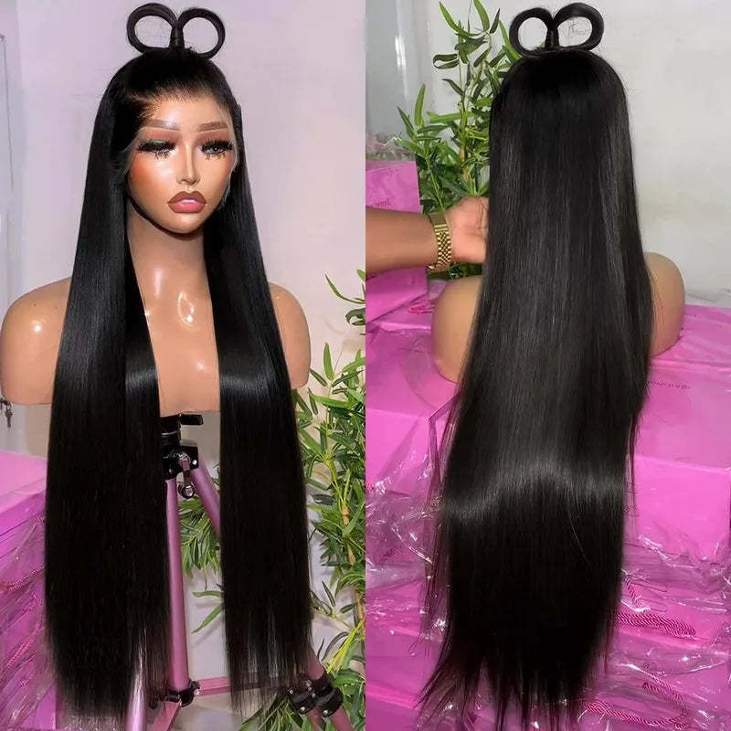 13x4 Lace Frontal Wig Human Hair - HD Transparent Lace, Pre-Plucked with Baby Hair