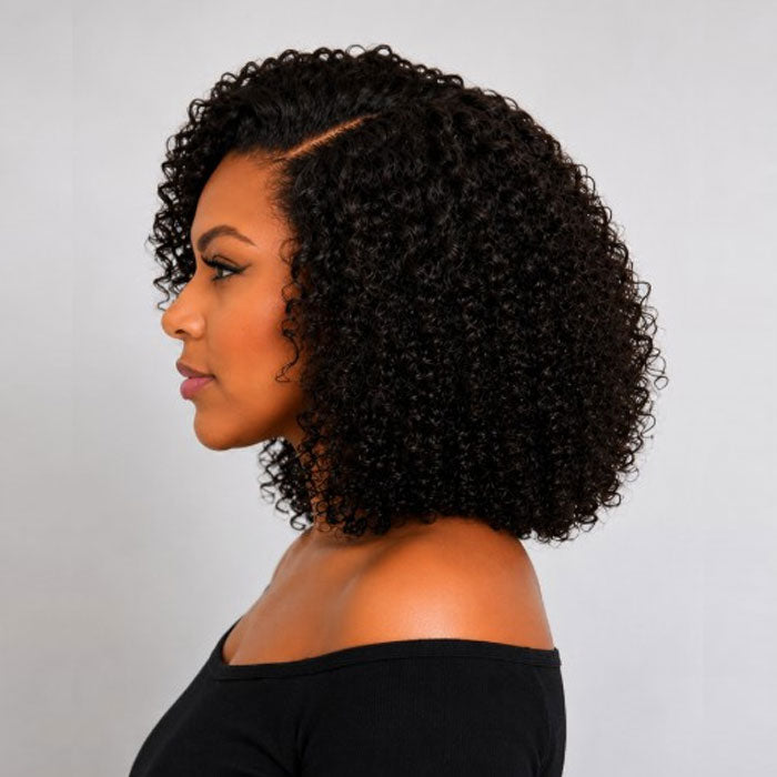 Afro Jerry Curly 13x4 Glueless Human Hair Bob Wig – 8–16 Inch - product view 5