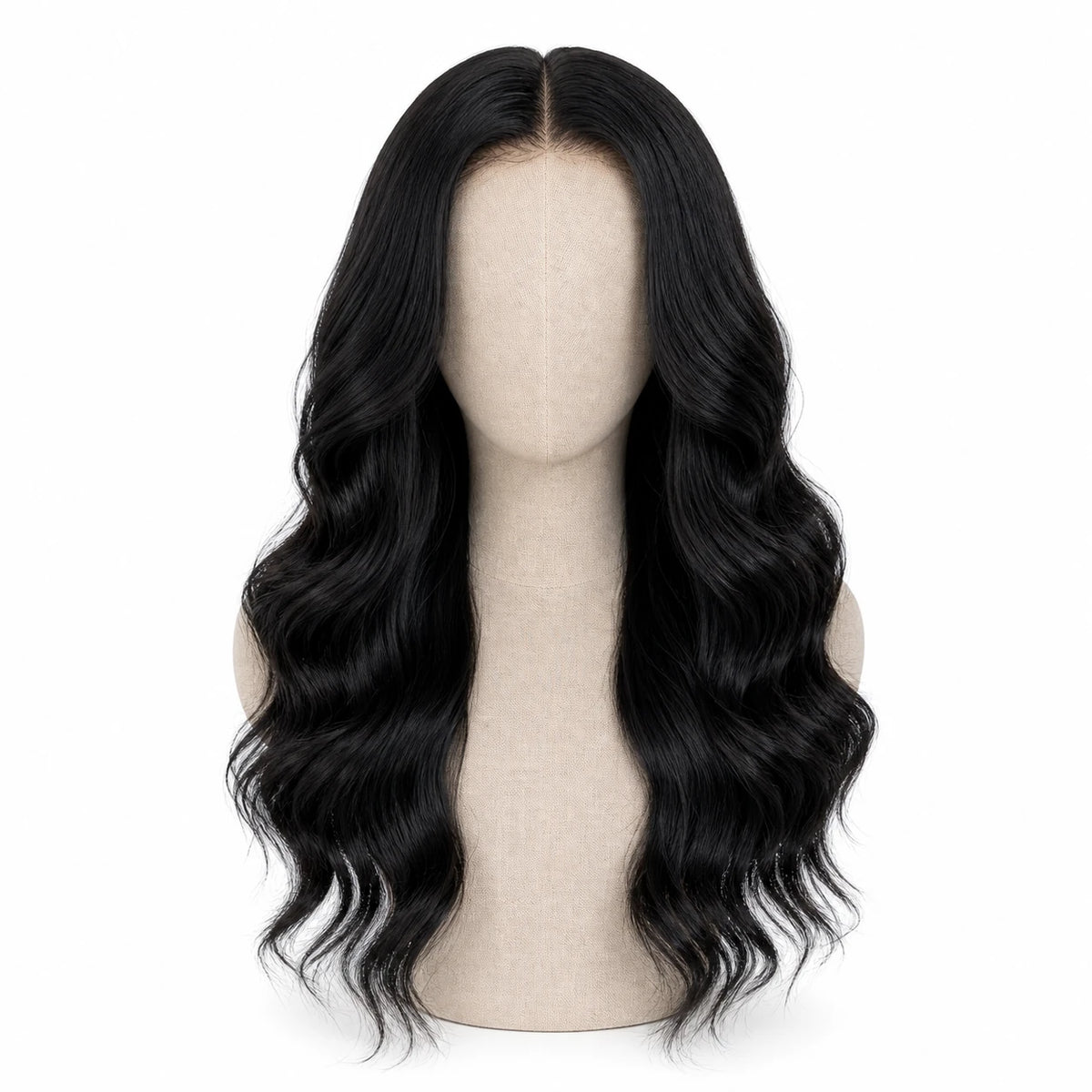 13x6 HD lace Body Wave human hair wig shown on a white background